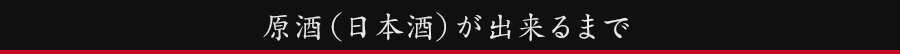 原酒(日本酒)ができるまで